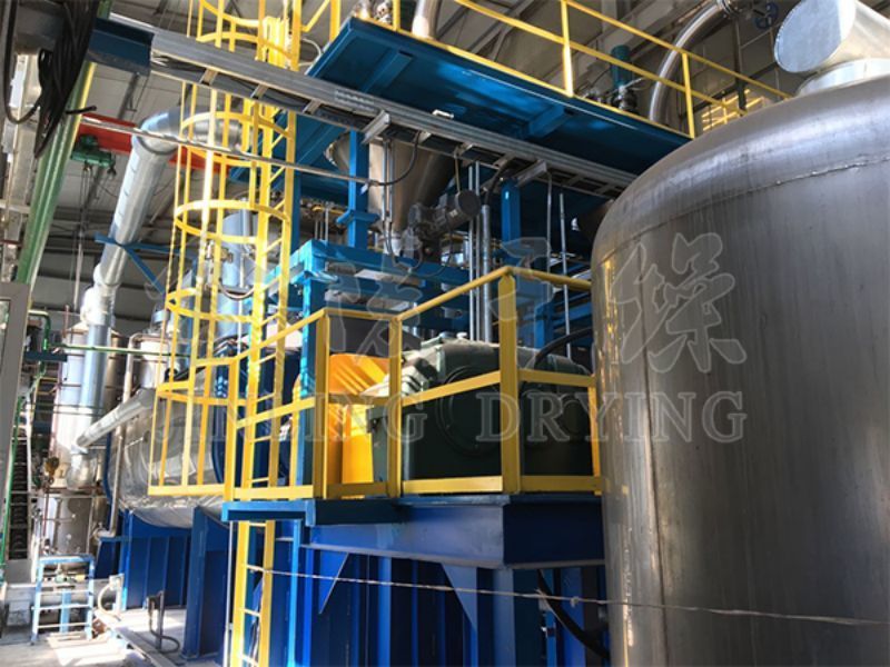 Vacuum disc sludge dryer
