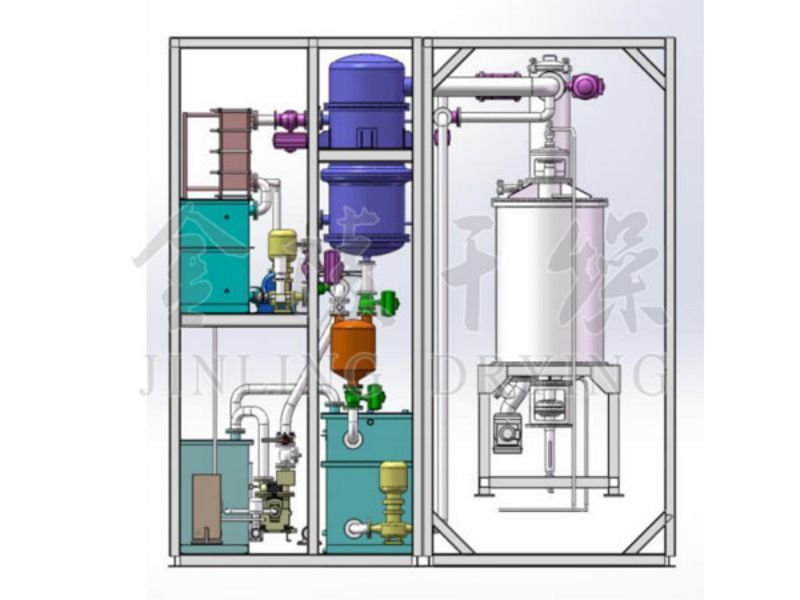 Oil containing sludge pyrolysis treatment system