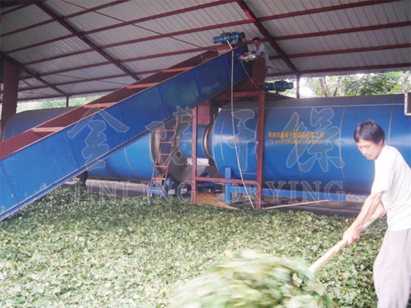 Slag and lees drying treatment system