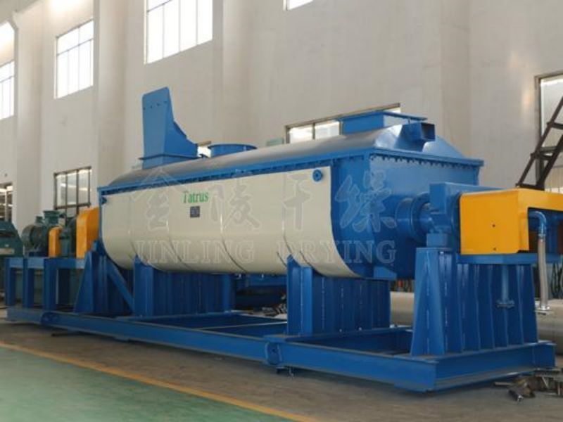 Paddle sludge dryer