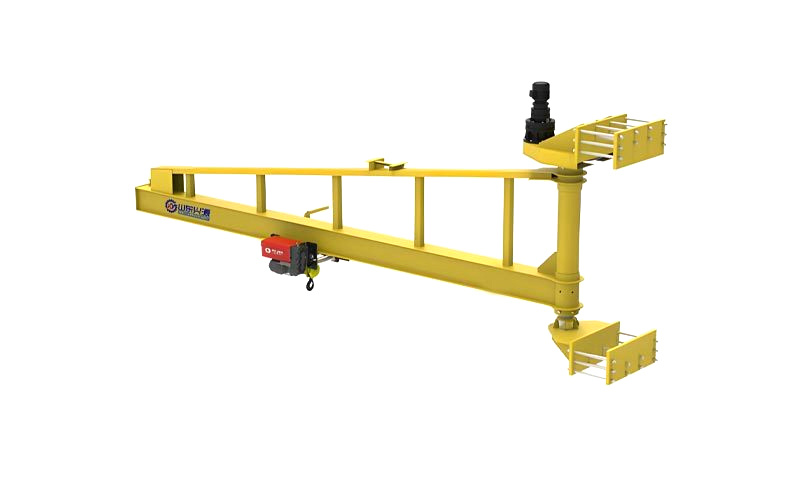Wall-type cantilever crane