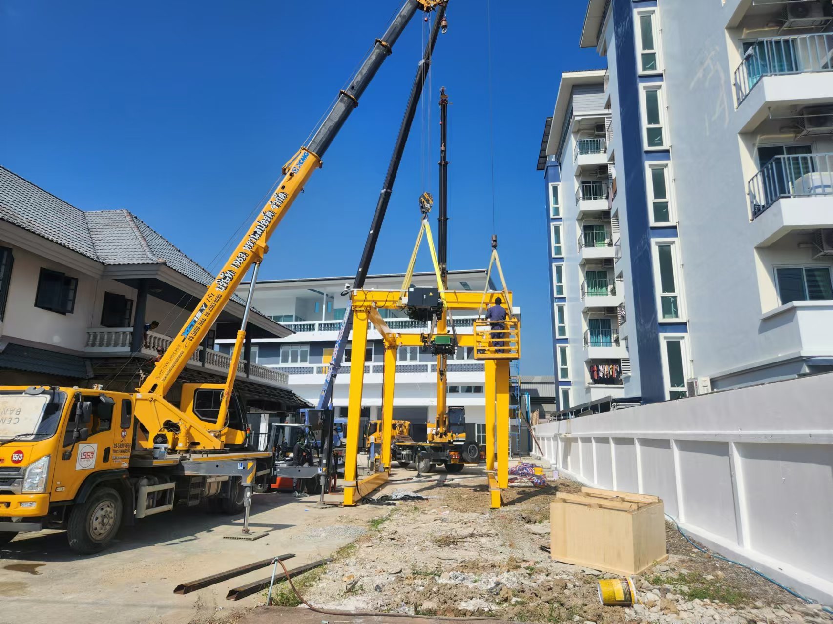 Shandong Xingyuan Machinery Co., Ltd. Exports Mobile Tyre Cranes to Thailand