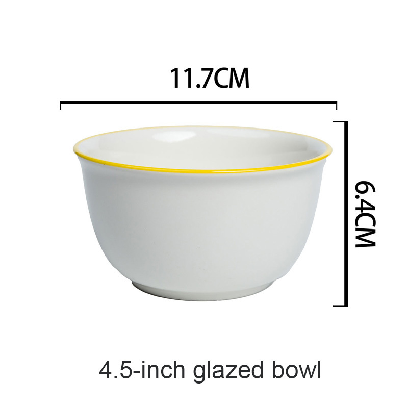 4.5 inch glazed bowl