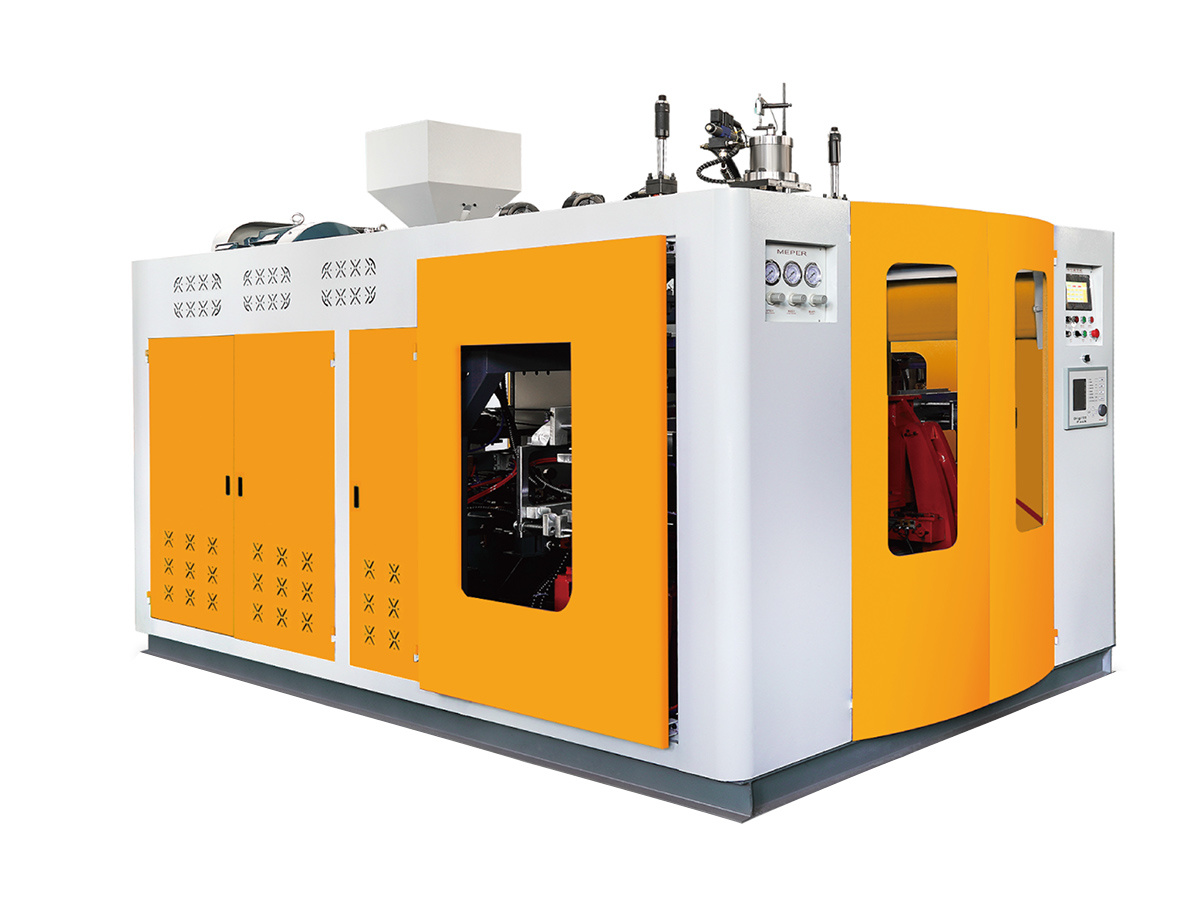 Blow molding machine for oil pan
