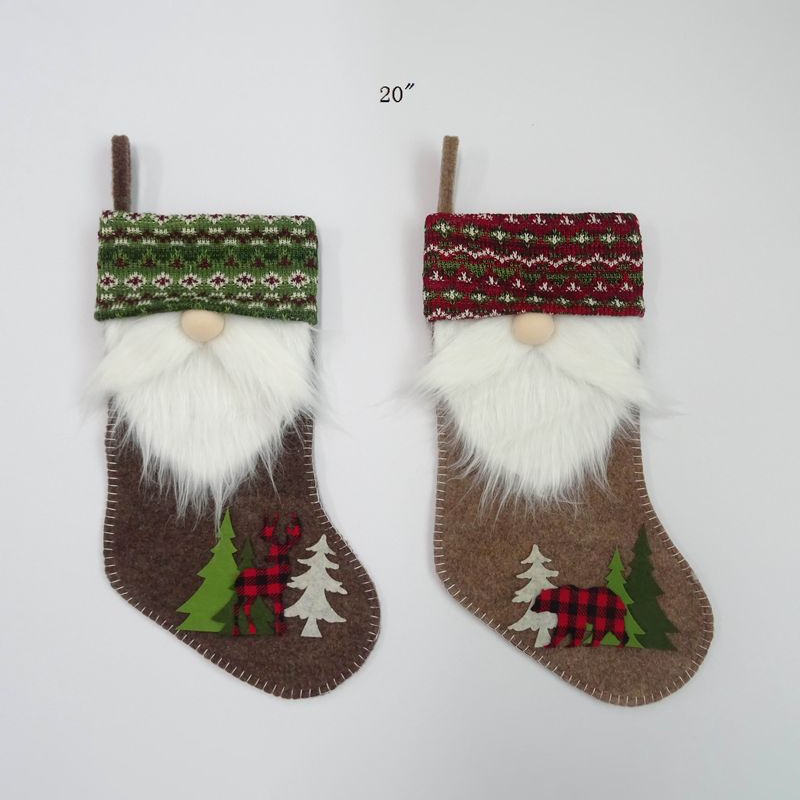 christmas gnome stocking