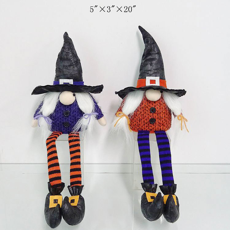 sitting witch with long legs