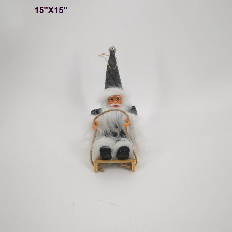 santa sitting on sleigh