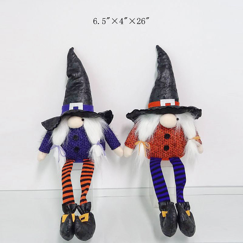 sitting witch with long legs