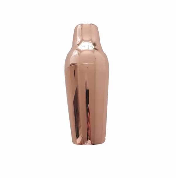 Professional stainless steel wine cocktail shaker rose gold plated