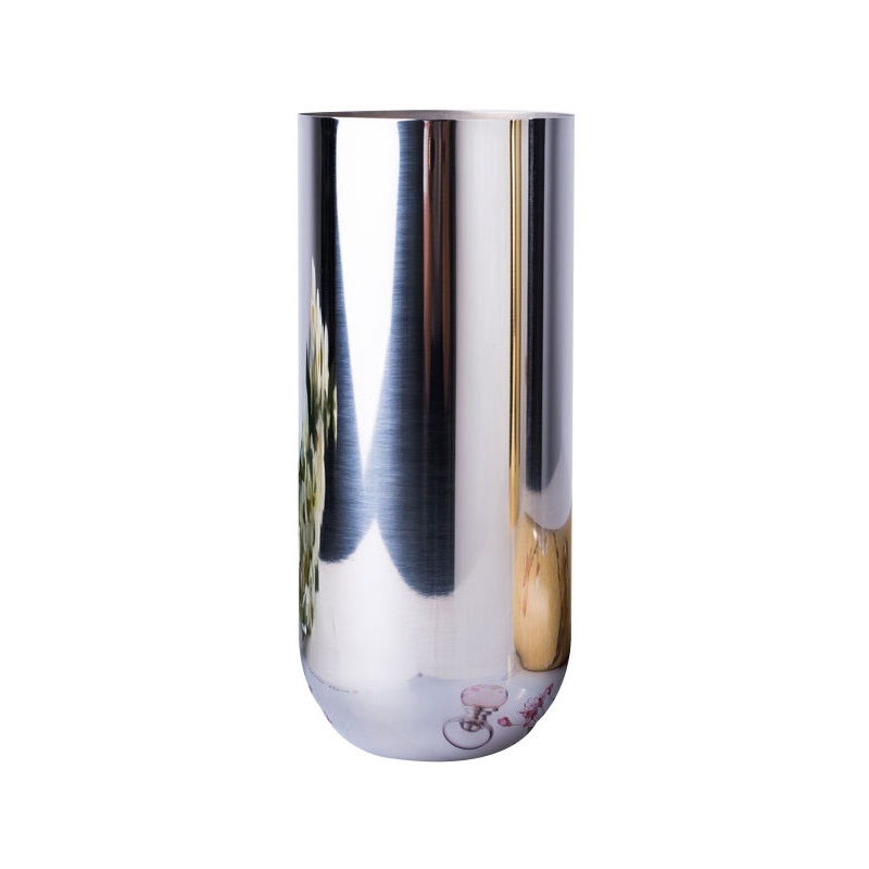 New fancy outdoor long metal flower tube vase stand