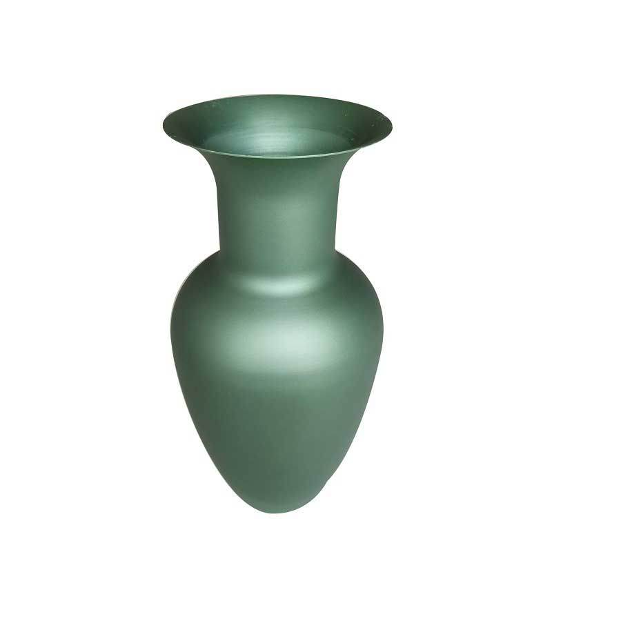 Vintage green anodized big flower vase home  decor