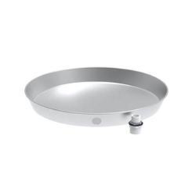 Large aluminum water heater drain quick pan