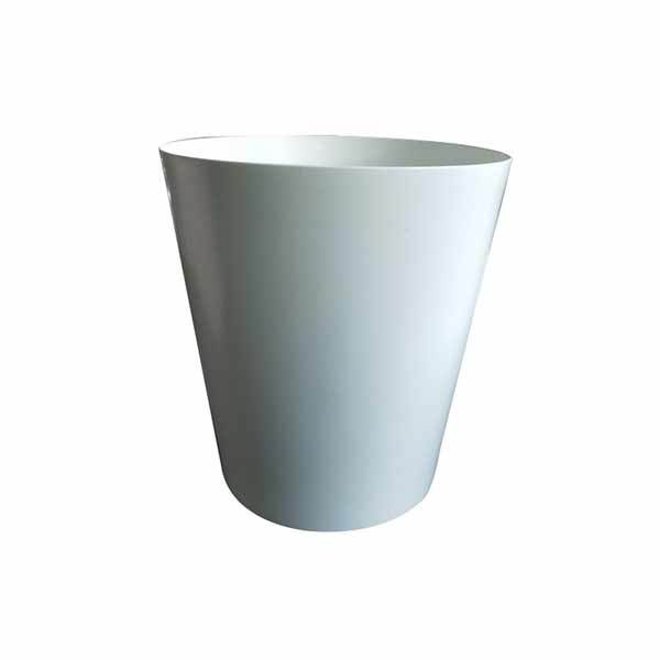 Nordic white metal spinning planter flower pot design
