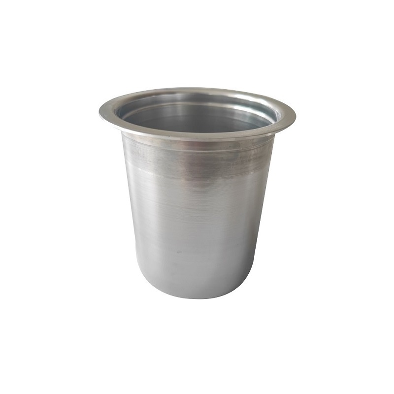 Sheet metal spinning aluminum pipe end cap