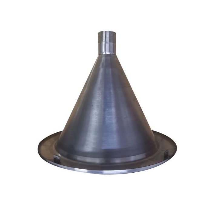 Custom oem aluminum cnc spinning cone with brushing finish