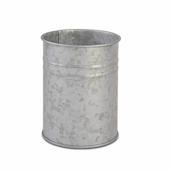 Outdoor galvanized metal bucket vase garden for flowers