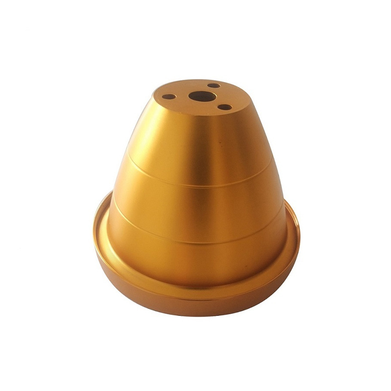 OEM aluminum gold anodized small lamp shade cover