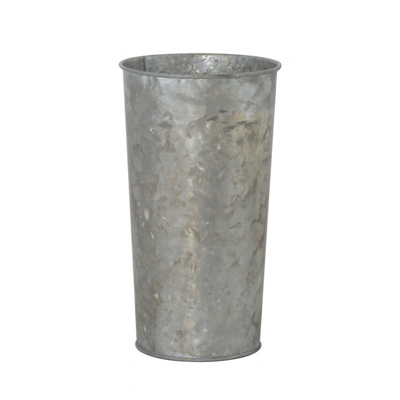 Nordic galvanized zinc flower vase tall home decor
