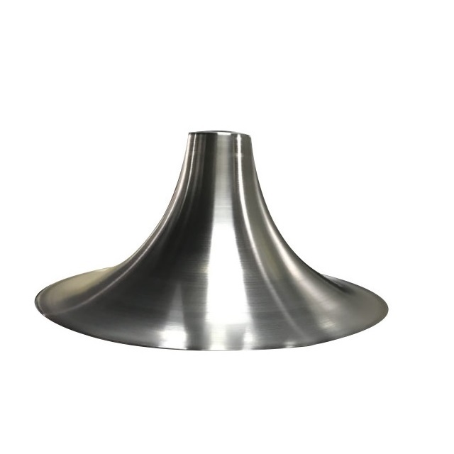 Trumpet metal stainless steel lamp and light base