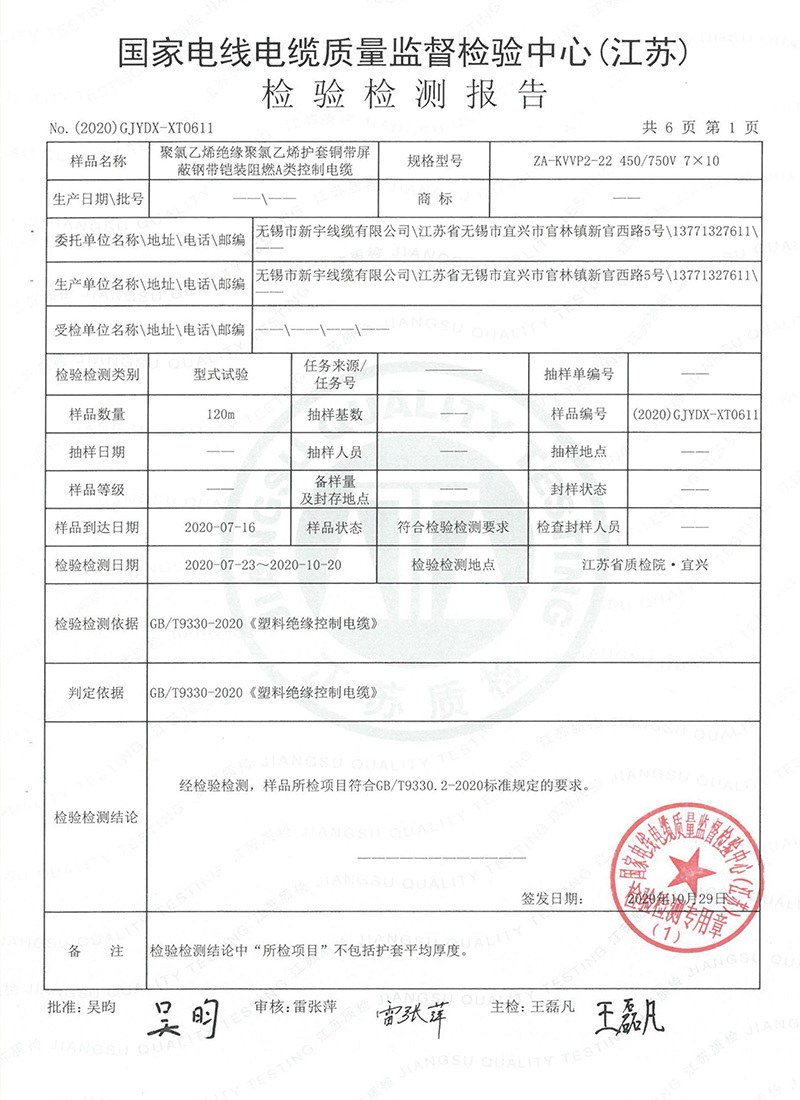 檢驗(yàn)報(bào)告 檢驗(yàn)報(bào)告