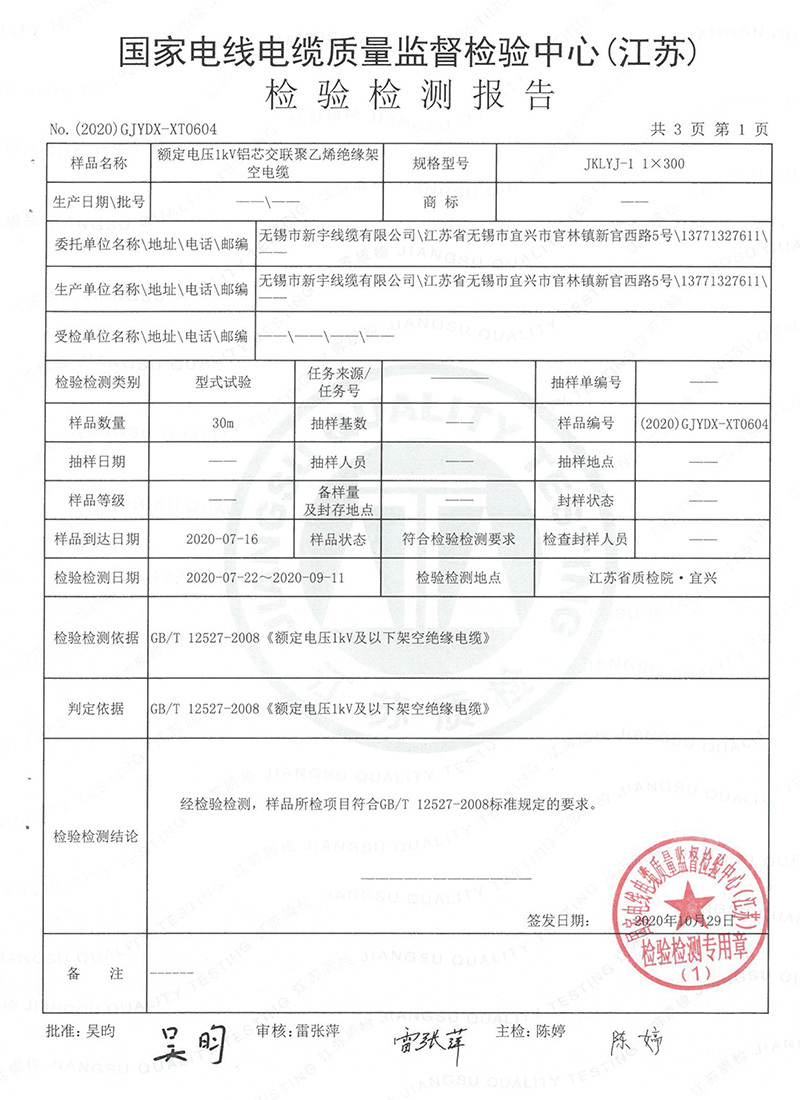 檢驗(yàn)報(bào)告 檢驗(yàn)報(bào)告