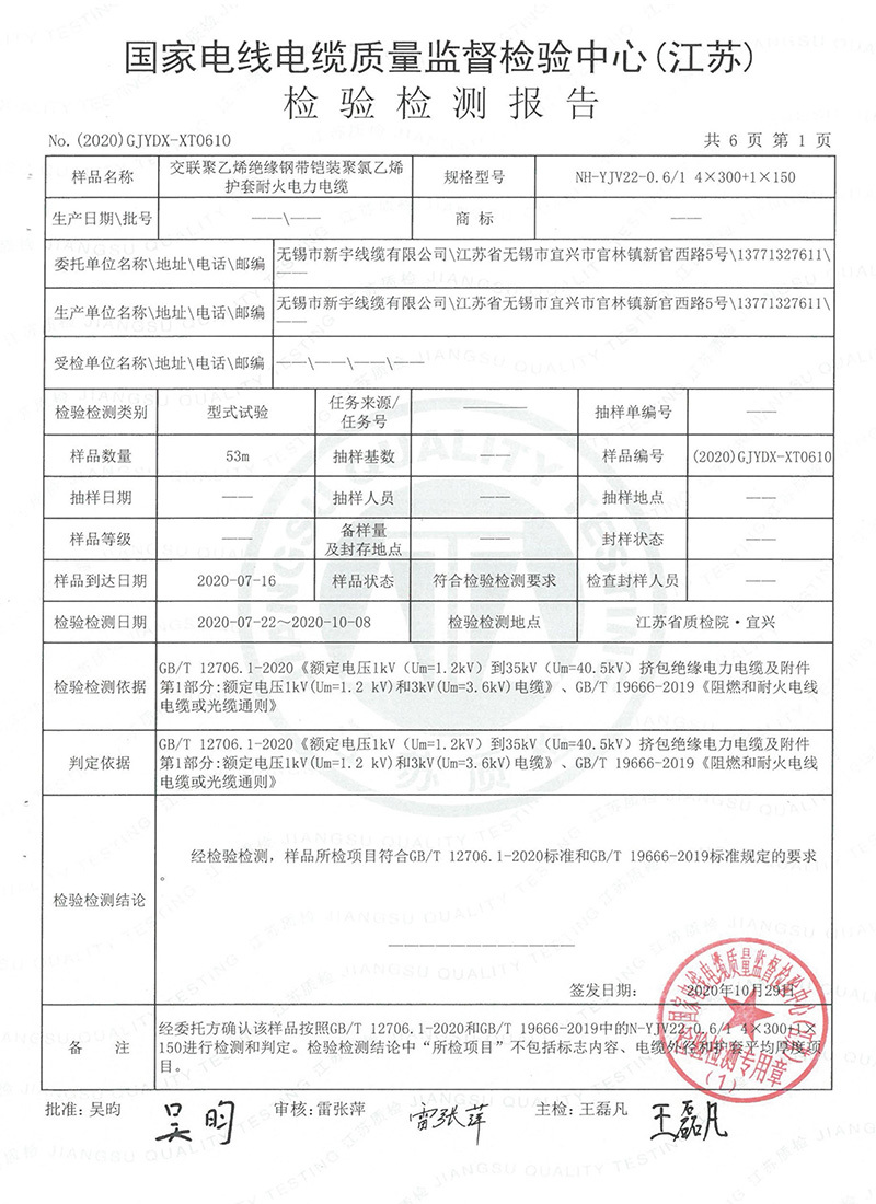 檢驗(yàn)報(bào)告 檢驗(yàn)報(bào)告