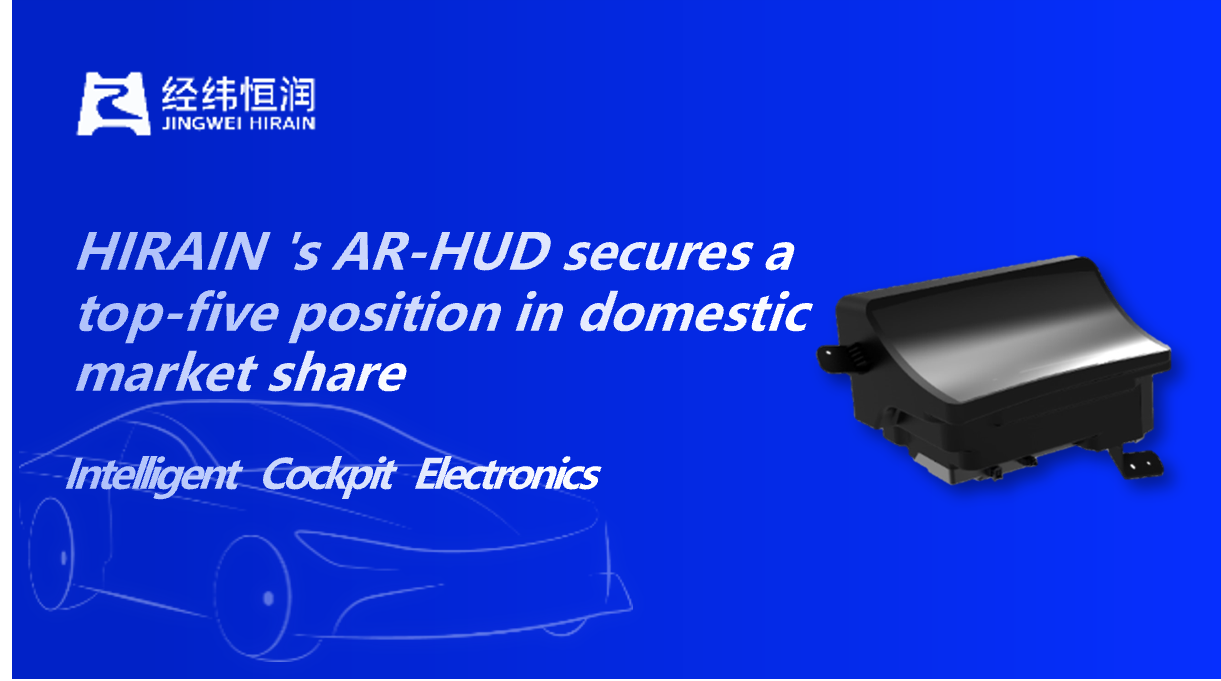 HIRAIN's AR-HUD secures a top-five positon in domestic market share
