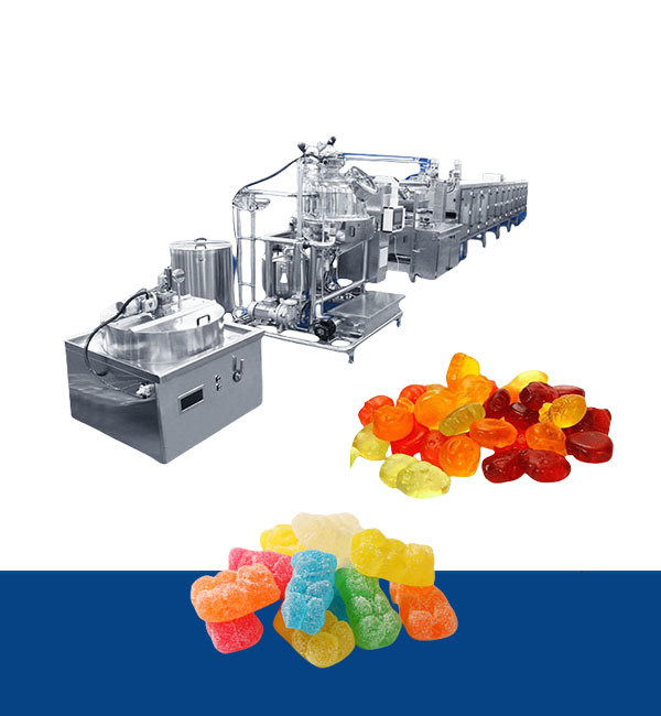 Machine entièrement automatique pour la fabrication de bonbons gélifiés en forme d'ourson aux vitamines