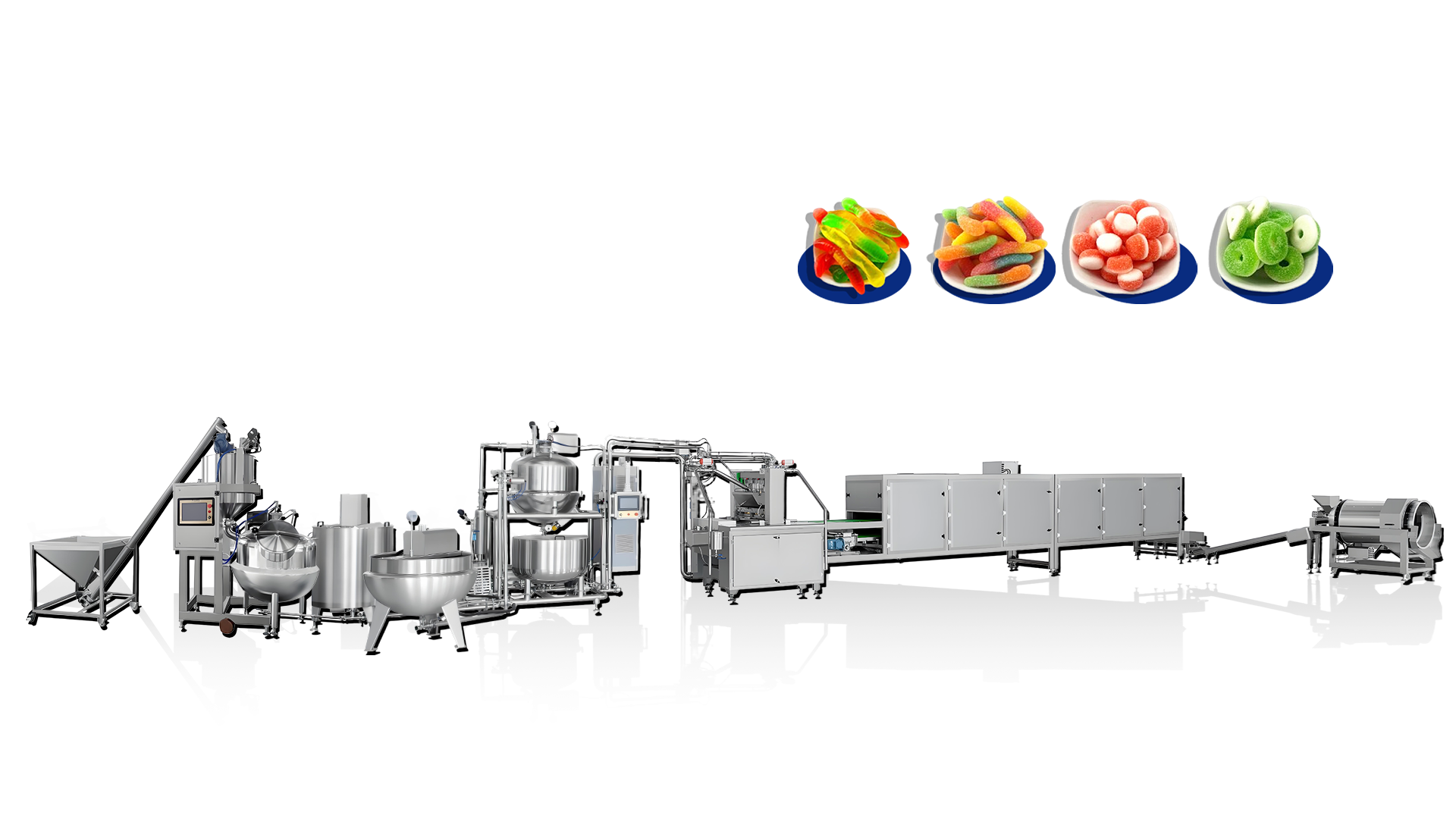 Ligne de production de bonbons gélifiés oursons