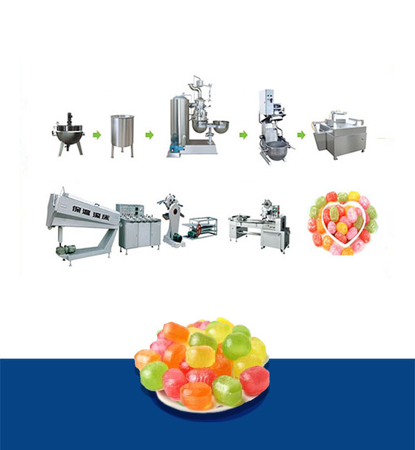 Ligne de production de bonbons durs