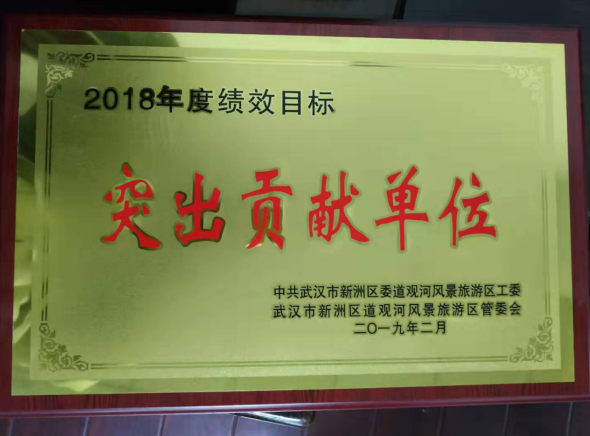 喜讯！公司荣获“2018年度绩效目标突出贡献单位”