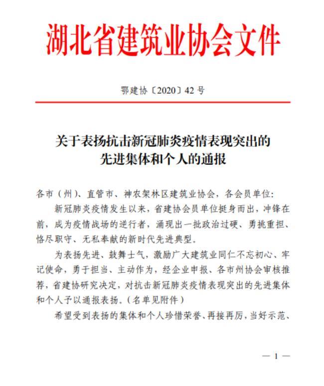 喜讯！蓝鲸体育直播荣获2020武汉民营企业100 强称号