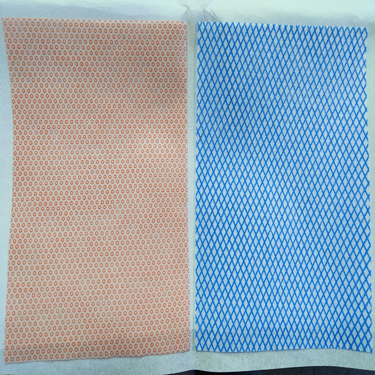 printed nonwoven wipe