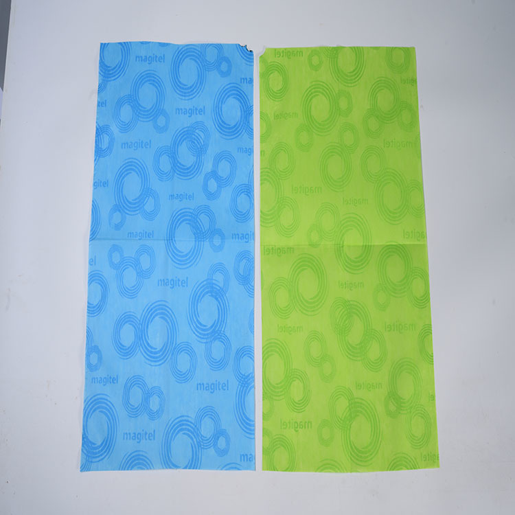printed nonwoven wipe
