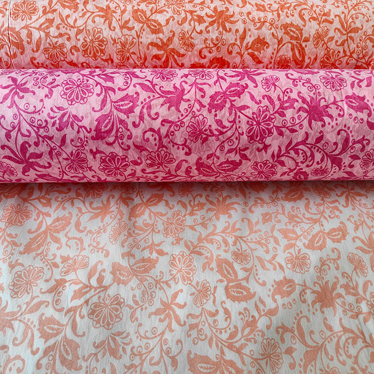 printed nonwoven wipe