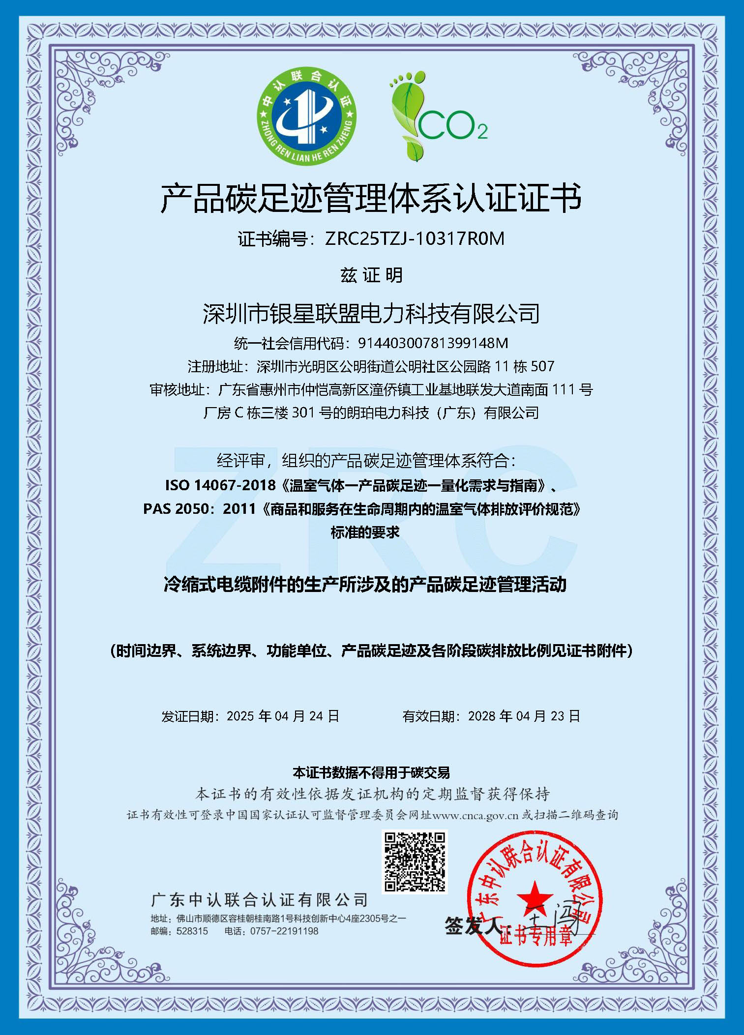 Certificates