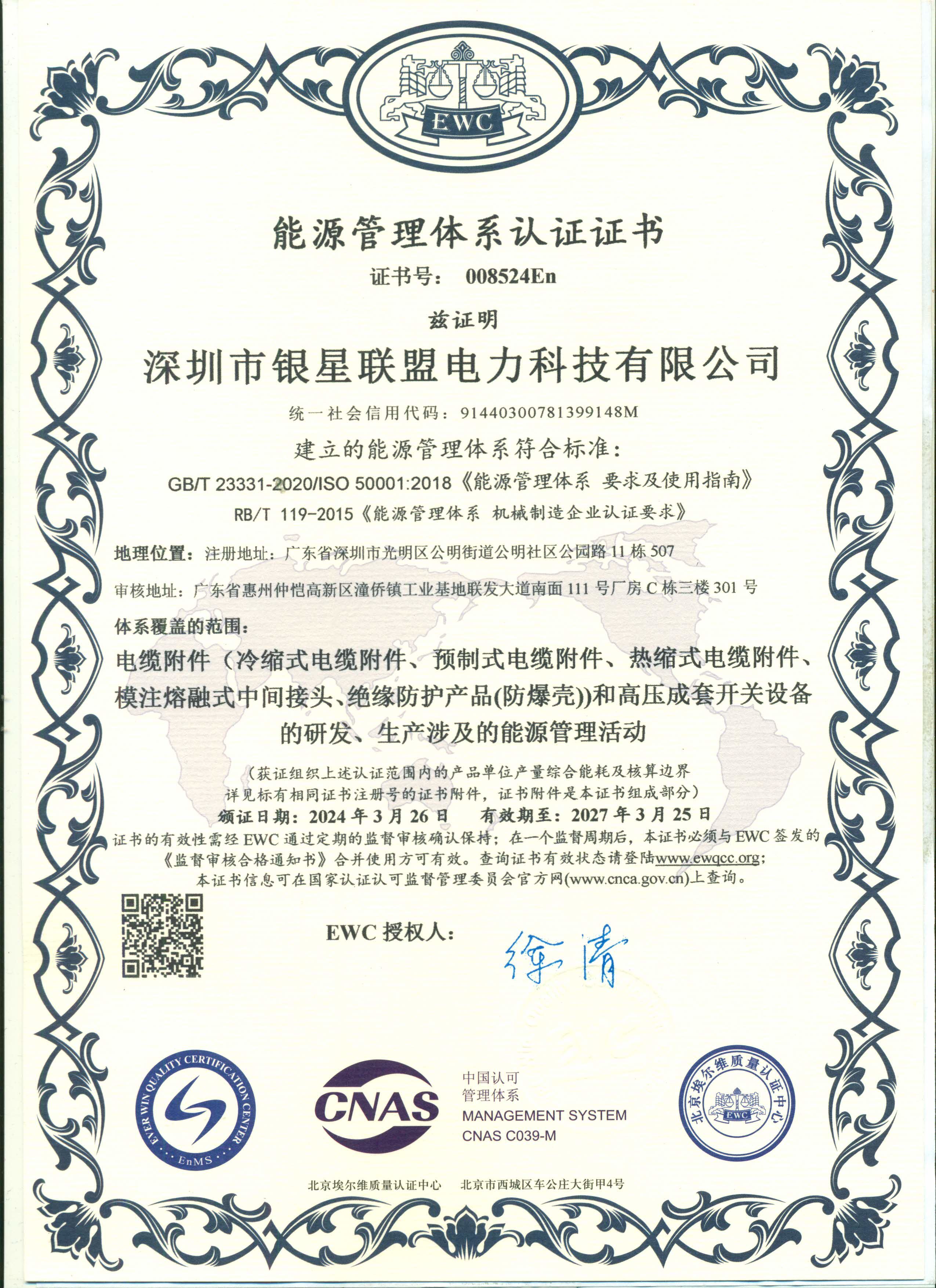 Certificates