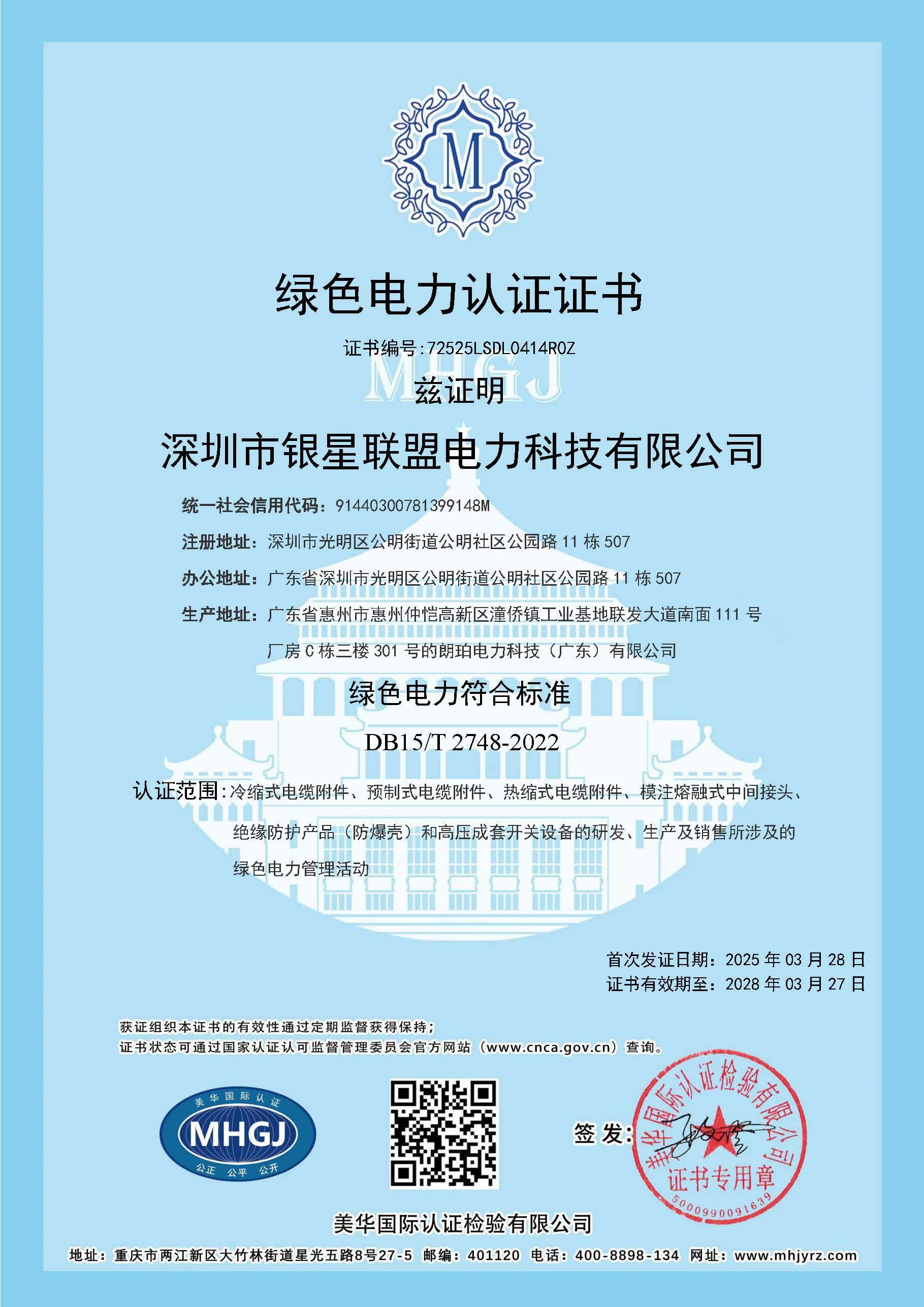 Certificates