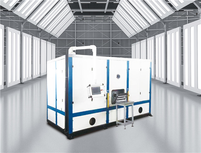 Hollow sodium flushing valve deep hole cleaning machine