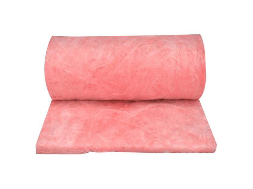 Red environmentally friendly glass wool blanket