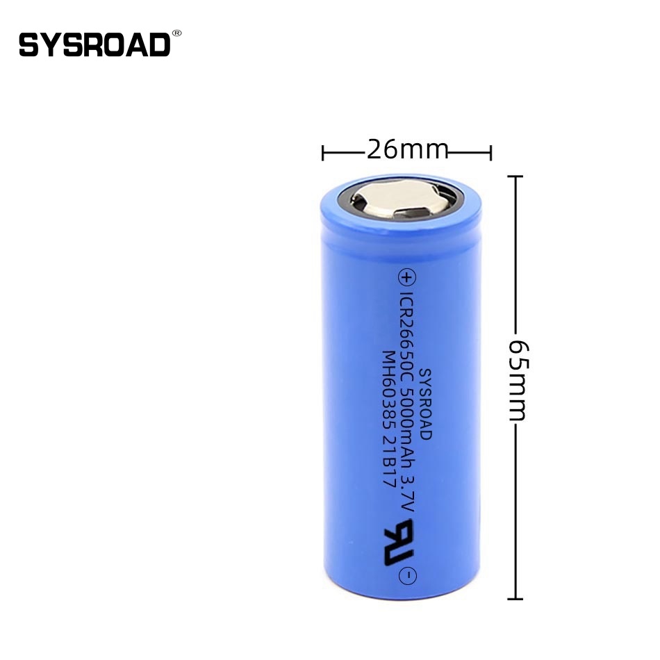 26650 5000mAh 3.7V lithium ion NCM  battery with UL CB BIS ROHS certificate for EV Scooter
