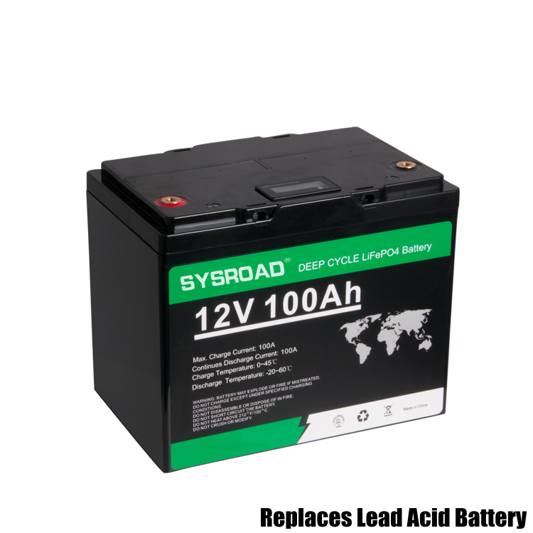 solor pannel energy storage 12V100AH lithium lifepo4 rechargeable battery lead acid replacement battery