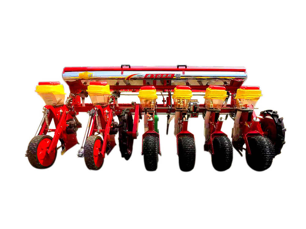 Corn and soybean intercropping seeder sows soybeans on one side