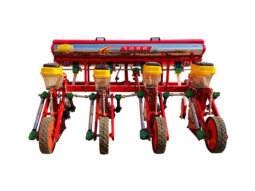 Four-bar linkage corn planter