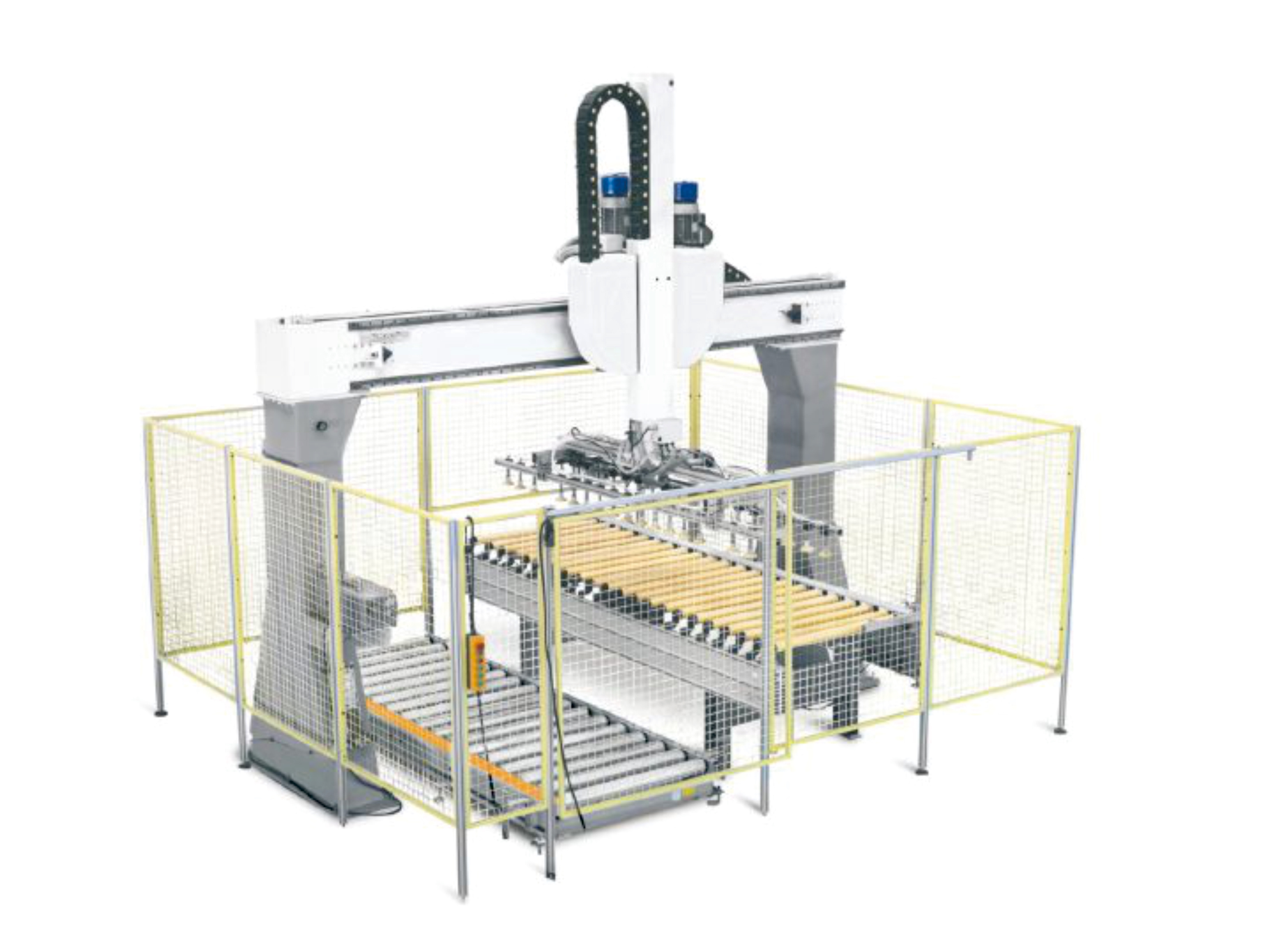 SLM-L3400-W2500 Double station gantry loading and unloading machine
