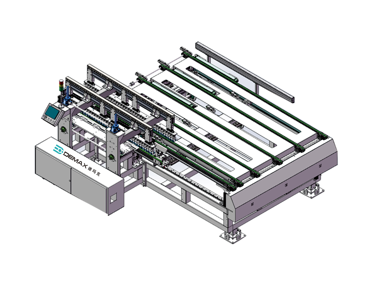 TS-L3200-W3400 Adaptive edge banding machine flexible pusher