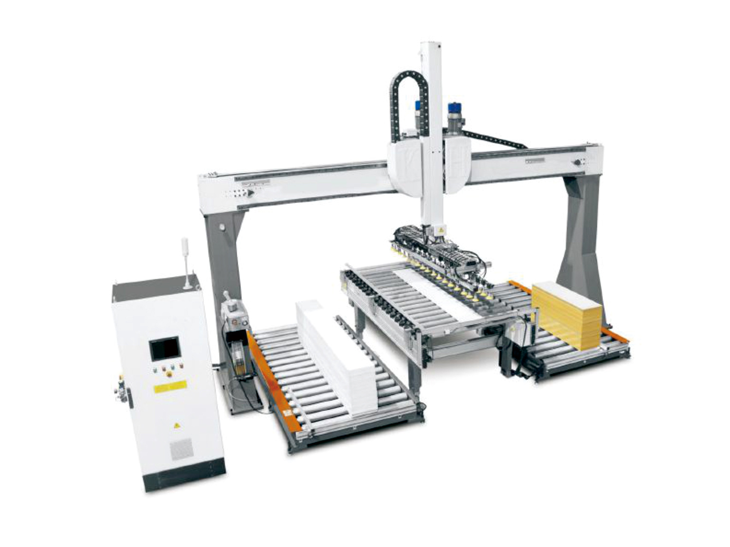 TLM-L3400-W2500 Three-station gantry loading and unloading machine