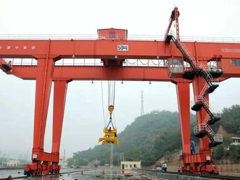 西安铁路局延安货场MG50T集装箱门机 西安铁路局延安货场MG50T集装箱门机