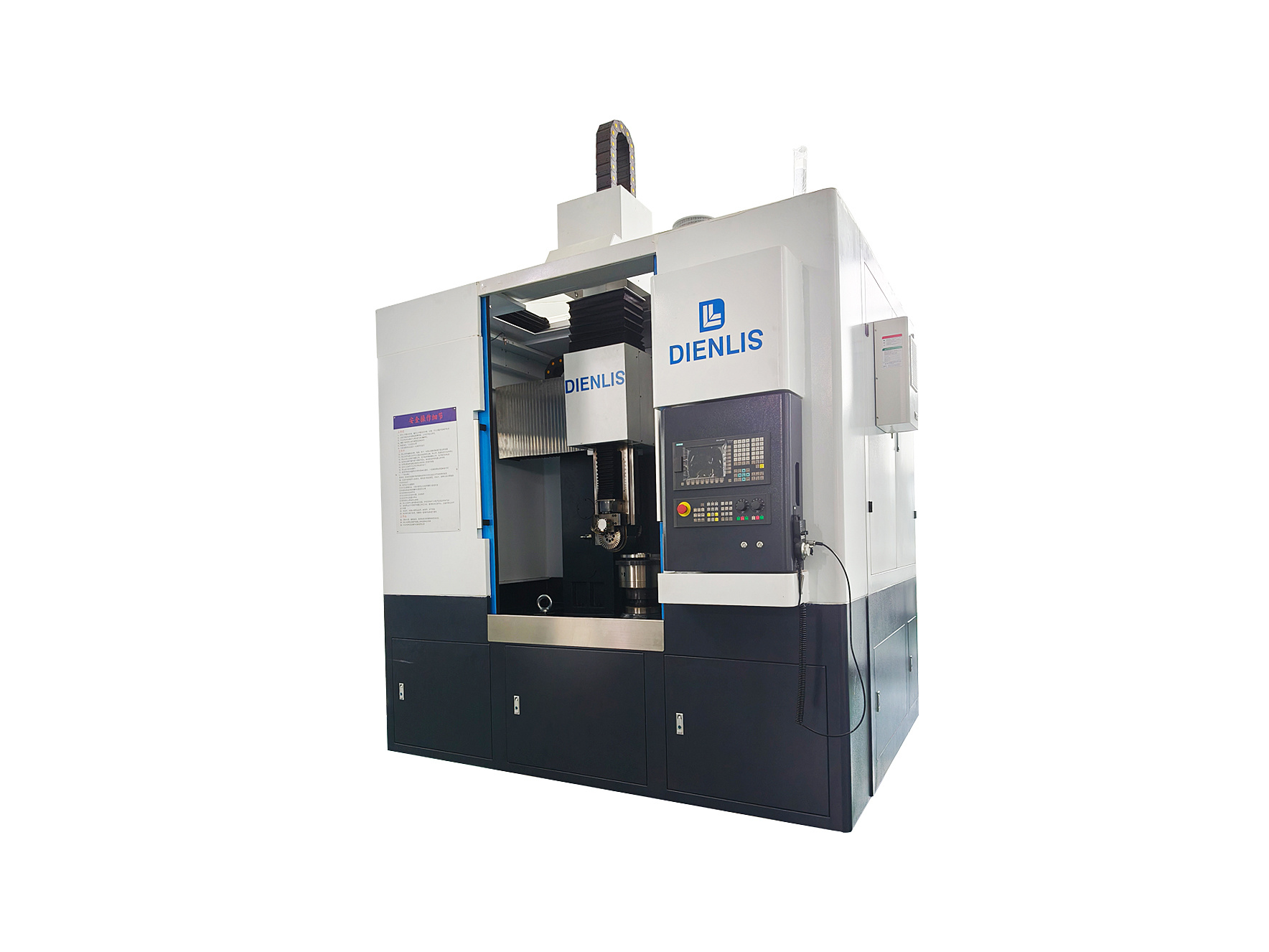 Vertical wheel hub rolling machine