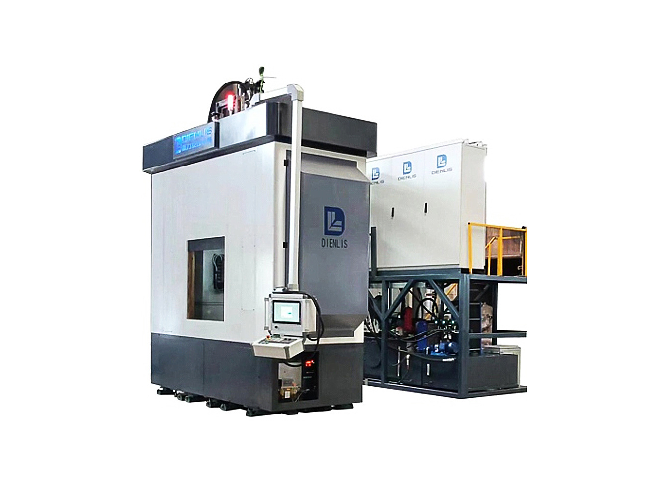 Vertical twin-roll wheel hub spinning machine